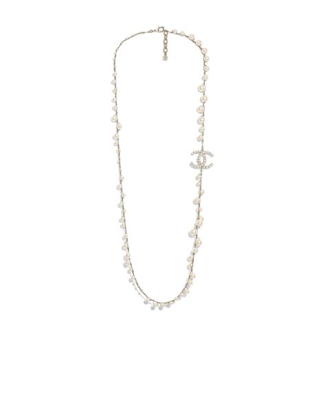 chanel white gold pendant|chanel necklace official website.